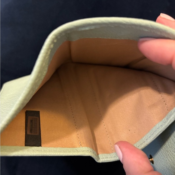 See By Chloé Hana Leather Trifold Wallet, Blowy Blue (mint green) NWT - Picture 10 of 11